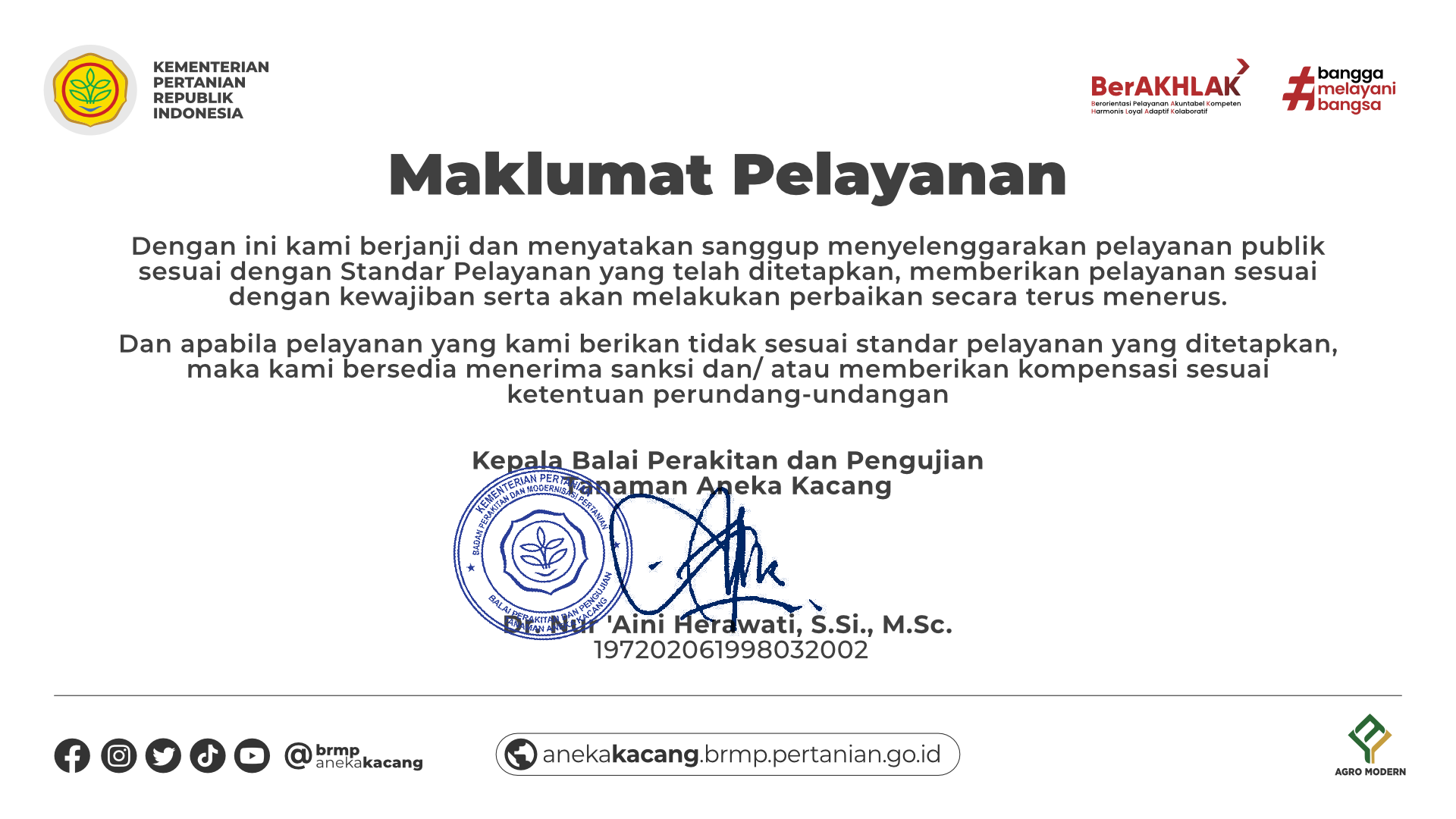 Maklumat Pelayanan